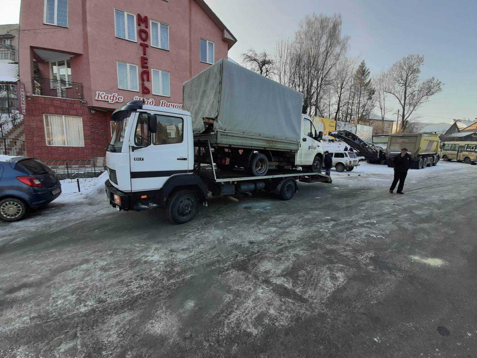 Евакуатор в Абранці